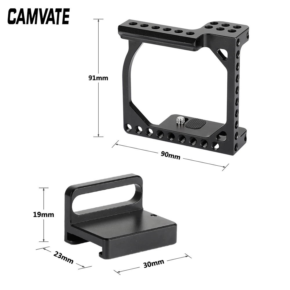 Câmera de Trilho Camvaste com Adaptador Removível Trilho de Segurança Nato para Sony A6000 A6300 A6400 A6500 A6600 Canon Eos m - Image 4