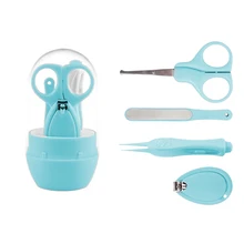 4 шт./компл. детская безопасная машинка для стрижки ногтей уход за детскими ногтями Набор клиппер Маникюрный Инструмент детский триммер для ногтей Ножницы для безопасности ребенка#30