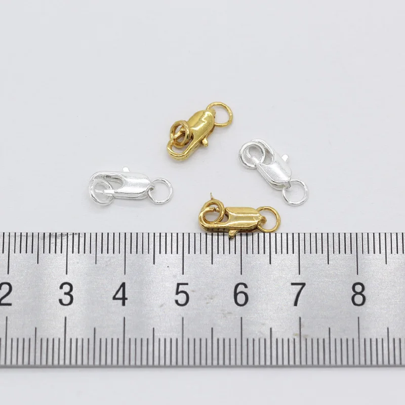 20p Серебряная позолоченная медная Пряжка коннектор для ювелирных изделий