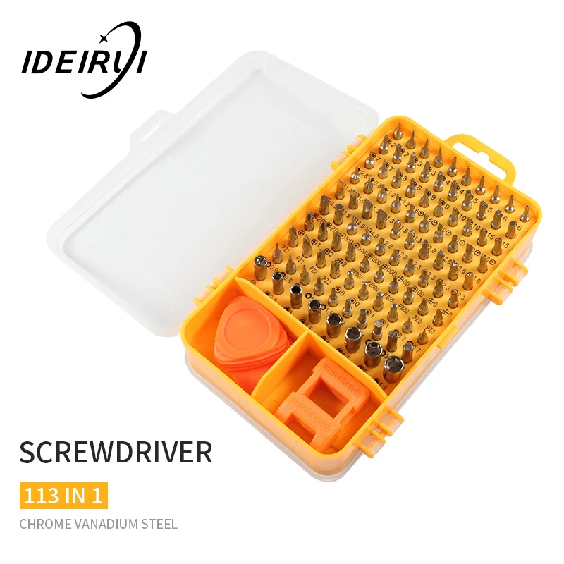 

113 in 1 Sets Precision Multi Purpose Torx Screwdriver Set For Cell Phone Disassemble Watch Glasses Electrical Tools