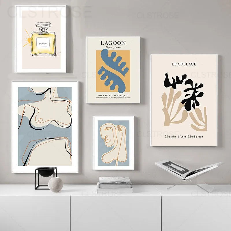 

Matisse Abstract Plants Woman Line Canvas Painting Fashion Retro Posters Home Decor Living Room Modern Minimalist Print Pictures