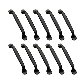 

10pcs Handles for Furniture Cabinet Pulls Hidden Kids Drawer Handle Modern Cupboard Knobs Kitchen Doors Black Mini Small Knob
