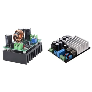 

1 Pcs 10A DC-DC 600W 10-60V to 12-80V Step-Up Module Power Supply & 1 Pcs TDA8954 Dual Channel o Amplifier Board