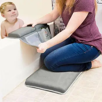 

1PC Bath Kneeler with Elbow Rest Pad Set,Elbow Support for Knee & Arm Support Large Bathtub Kneeling Mat with Toy Organizer