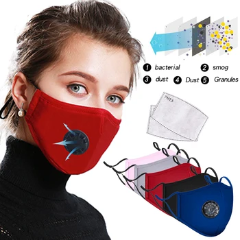 

3pcs/5pcs Mouth Face Mask PM2.5 Anti /Anti Dust Mouth Mask Respirator Mascaras With Carbon Filter Respirator Cotton Mask