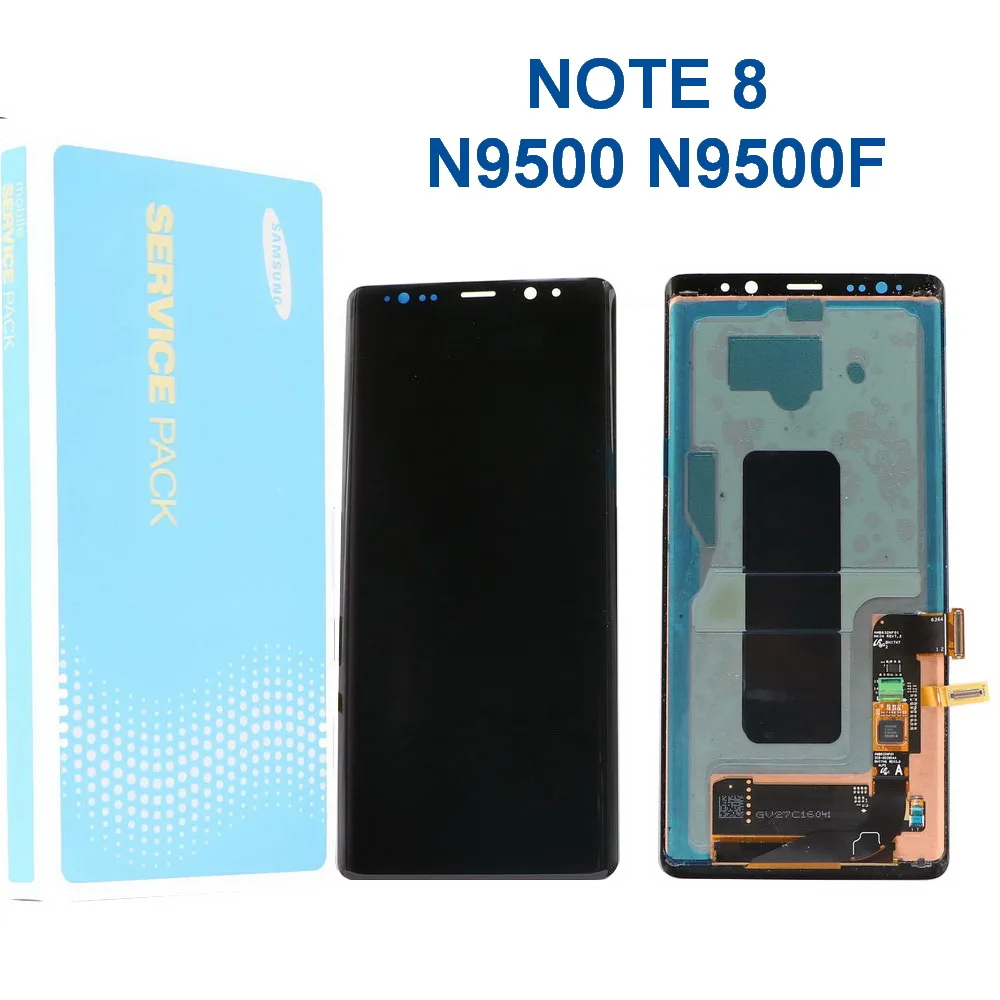 Оригинальный 6 3 &quotAMOLED ЖК дисплей для Samsung Galaxy NOTE 8 Note N950 N950F с рамкой сенсорный