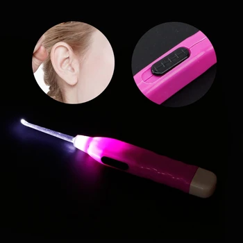 

Flashlight Clean Earpick Ear Cleaner LED Light Non-slip Wax Remover Clean Ear