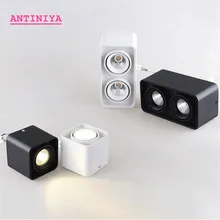 1 шт. квадратный COB светодиодный светильник с регулируемой яркостью 10 Вт 12 Вт 20 Вт 24 Вт поверхностный монтаж светодиодный потолочный лампы точечного освещения Светодиодный светильник s AC85V-265V