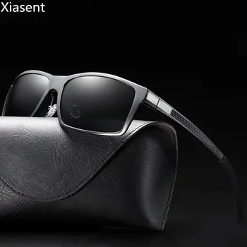 

Xiasent brand new aluminum-magnesium polarized sunglasses Men's polarizer Square driving sunglasses uv400 Gafas De Sol
