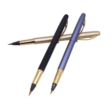 1 шт. художественная ручка для рисования чернильный мешок с чернилами портативная каллиграфия мягкая каллиграфическая ручка с крючком кисть для чернил Акварельная кисть