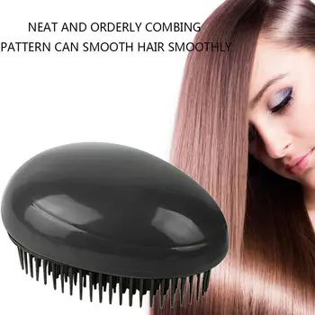 

Professional Massage Comb Hair Brush Anti-static Smoothing Hair Tool Shape Salon Brush Egg Care Styling Hair Round X5R2