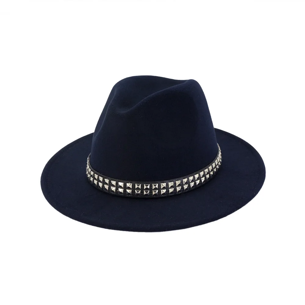 Осень и зима сплошной цвет полями шляпа путешествия шляпа-федора джаз шляпа Панама шляпы для женщин и девушек 60
