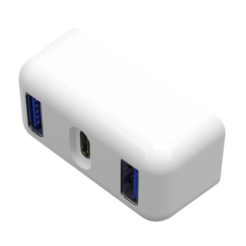 TC04 30 Вт USB-C адаптер питания док-станция поворотный двойной USB3.0+ USB-C интерфейс концентратор для передачи данных и быстрой зарядки для Mac
