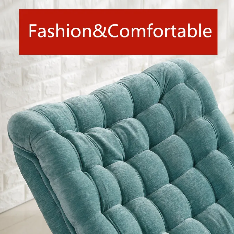 Modern Design Rocking Lounge Chair Sofa Bed Fabric Wood For Home Furniture Sofas Living Room Adult Luxury Rocking Chair Chaise