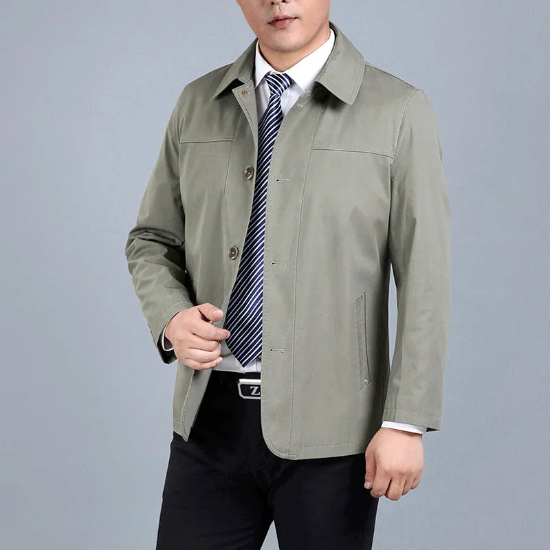 

Men Jacket 2020 Spring And Autumn Business Casual Men'S Wear Middle-aged Jacket Dad Coat