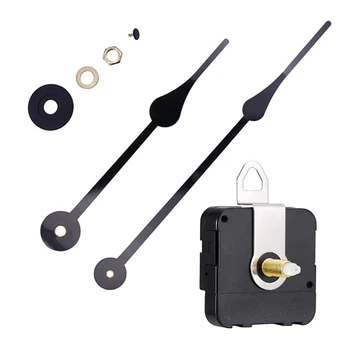 

Useful Silent Large Wall Clock Quartz Clock Movement Mechanism Hands Repair Tool Part Kit DIY Black Quartz Wall Clock