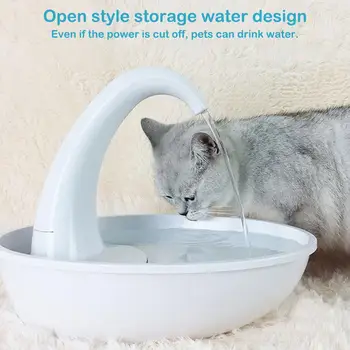 

New Swan Pet Water Dispenser Cat Feeding Water Flowing Fountain Cat Dog with Water Dispenser Automatic Recycling Pet Supplies