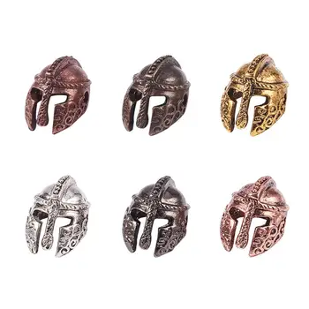 

1 Box Helmet Tibetan Alloy Spacer Beads