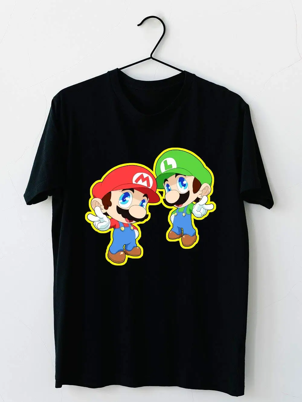 Super Smash Bros-Mario and Luigi 36 футболка с капюшоном для мужчин и женщин унисекс принтом