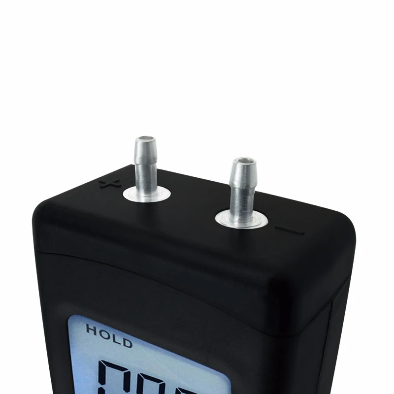 Manometer Digital Portable Handheld Air Vacuum Gas Pressure Gauge Meter with Backlight 11 Units+/- 13.78KPa+/- 2PSI