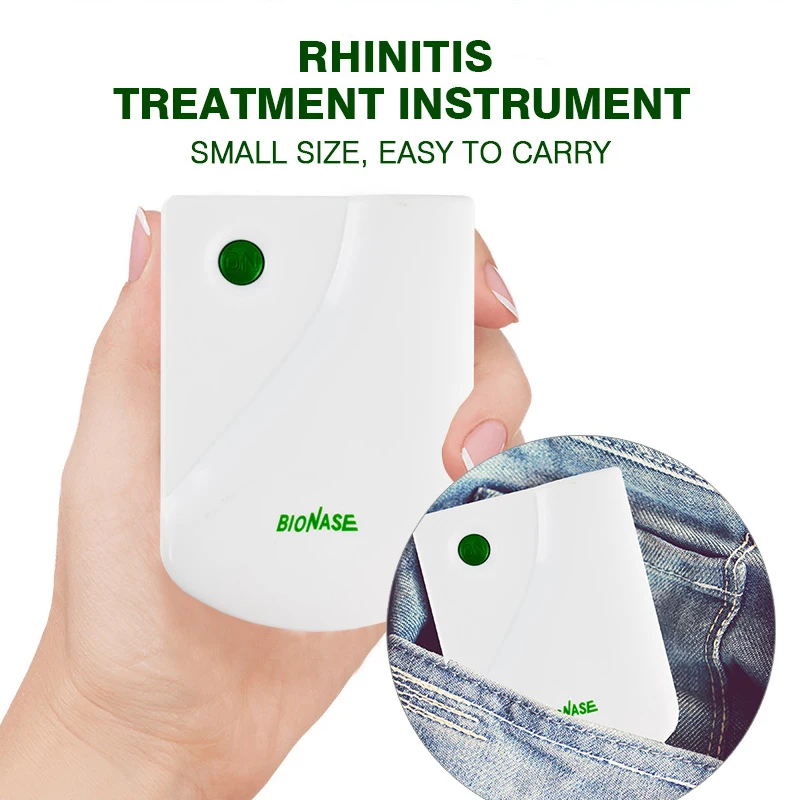 Nose Rhinitis Sinusitis Cure Hay Fever Low Frequency Pulse Laser Proxy BioNase Body Nose Massage Care Therapy Machine 1PCS nose treatment