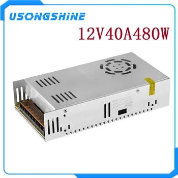

Single Output Switching power supply 12V 40A 480W Transformer 220V AC To DC 12 V SMPS For Electronics Led Strip Display 12V40A