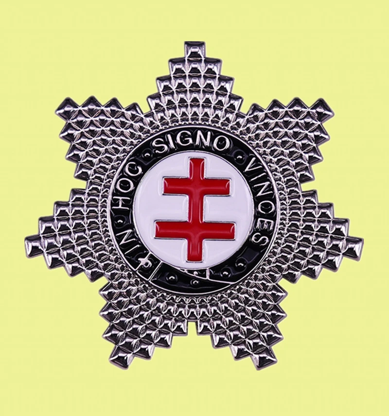 Vintage In Hoc Signo Vinces Pin Freemasons Fraternal Masonic Knights Templar Cross Brooch In This Sign You Shall Conquer Badge Brooches Aliexpress
