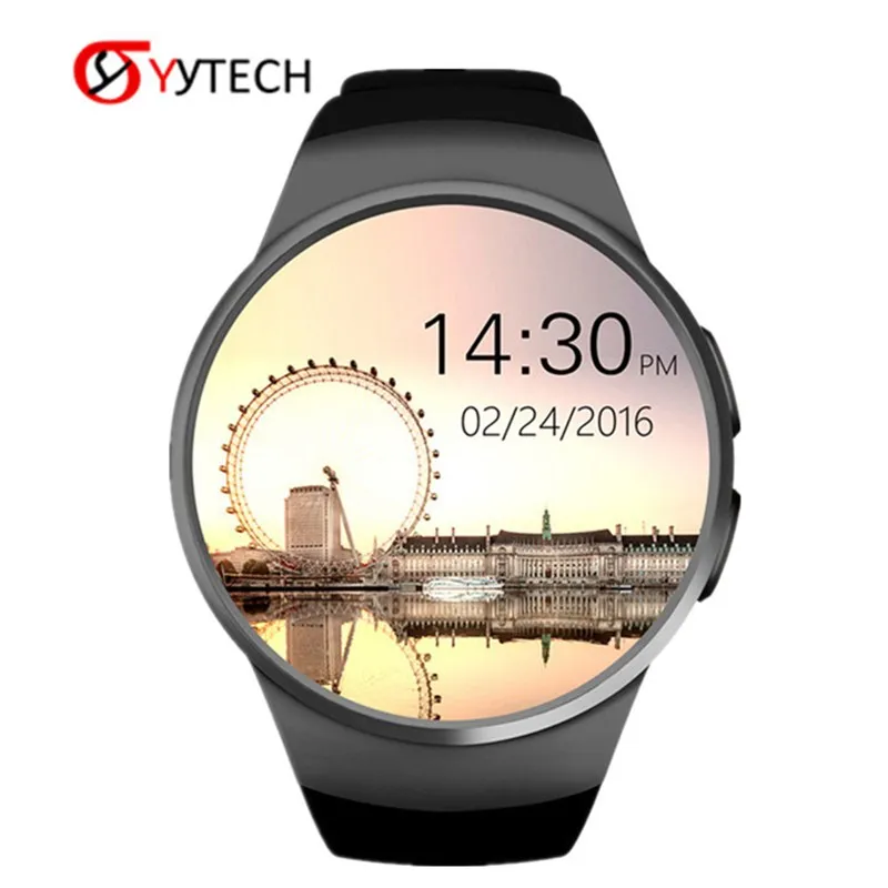 SYYTECH KW18 Смарт часы Bluetooth 1,3 дюймов HD ips наручные часы SIM TF карта мониторинг сердечного ритма Smartwatch Браслет