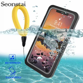 

IP68 Waterproof Phone Case for iPhone 11 Pro Max Full Protection Swimming Diving Cover for iPhone 11 Pro Water Proof Coque for iPhone XR XS Max Dustproof Anti-knock Shell iphone 11 Small Waterproof Cases