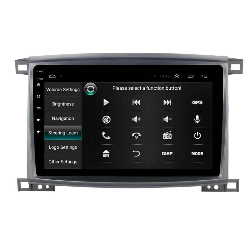 1" 2.5D ips Android 9,1 автомобильный DVD мультимедийный плеер gps для Toyota Land Cruiser 100 2005 2006 2007 радио DSP Estereo навигация
