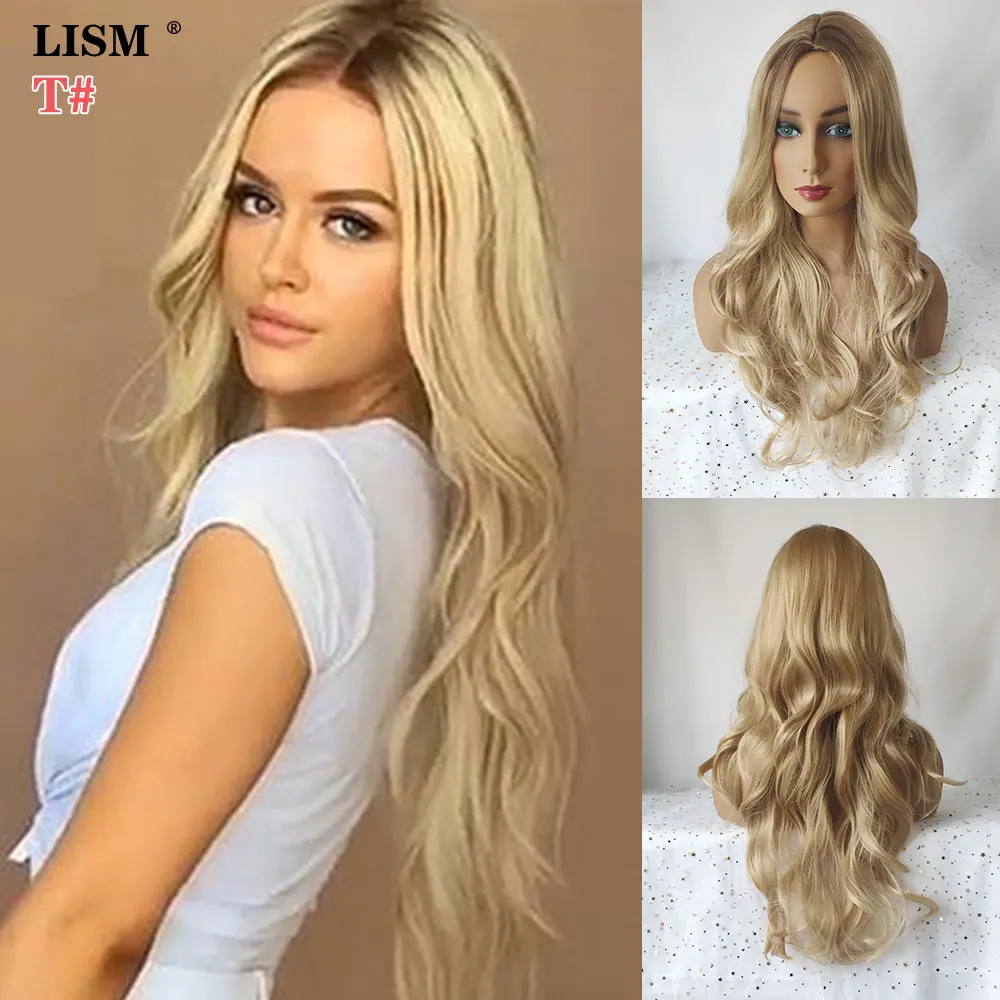 Women Perruque Naturelle Blonde Wig Pruiken Dames Pelucas De Mujer Cosplay Peruka Pastel Purple Wigs Bigoudis Cheveux Pour Femme