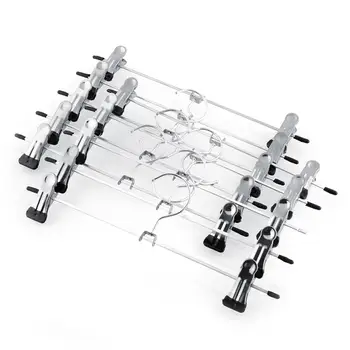 

10x Stainless Steel Clip Clothes Stand Hanger Pants Skirt Clothes Grip