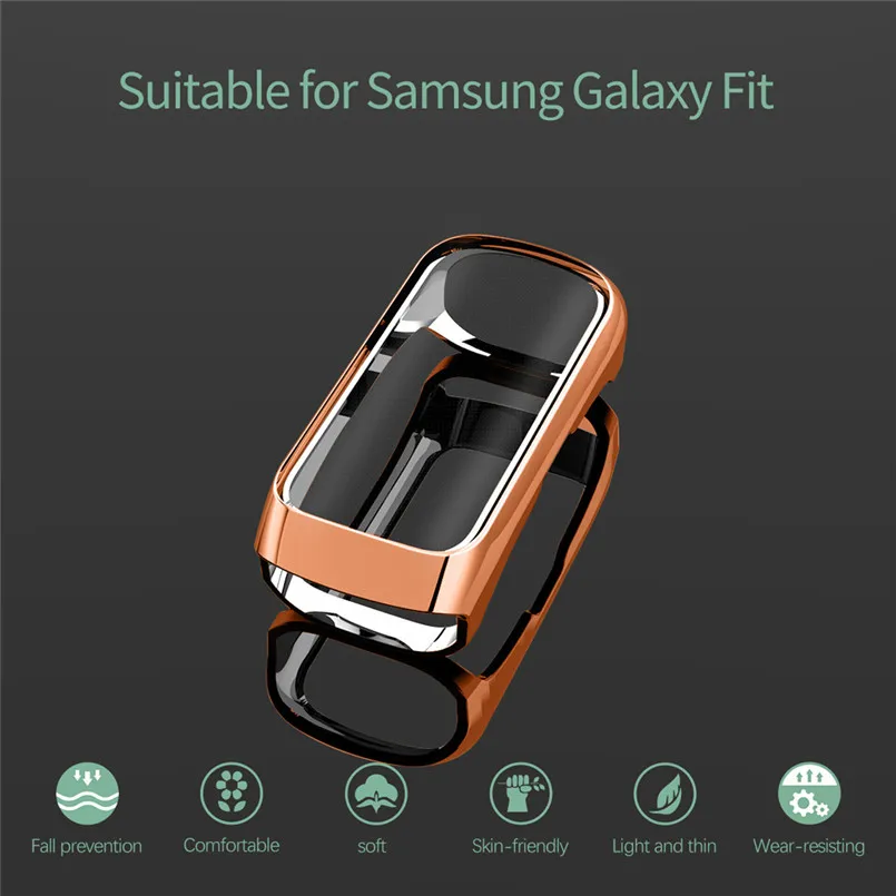 Soft TPU Protection Case Cover For Samsung Galaxy Fit SM-R370 Ultra-thin Plating 6 Color Case Cover 40AUG1517