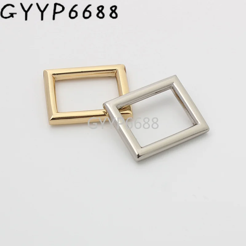 10-30-100pcs 3 colors 3.0mm wire 5/8'' polished alloy square buckle for lady bag handbag strap connector buckle purse hardware