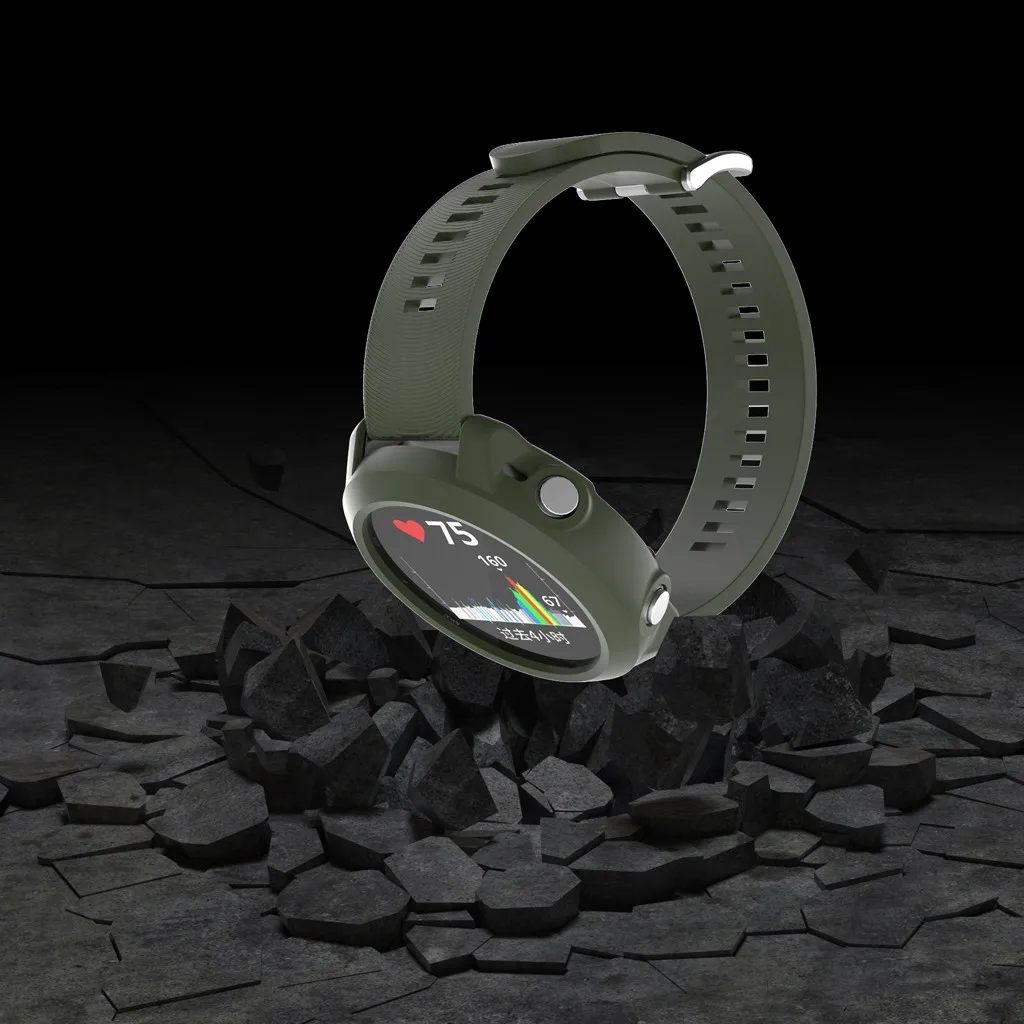 Мягкий сменный силиконовый тонкий чехол для часов Garmin Forerunner 645 Music Watch