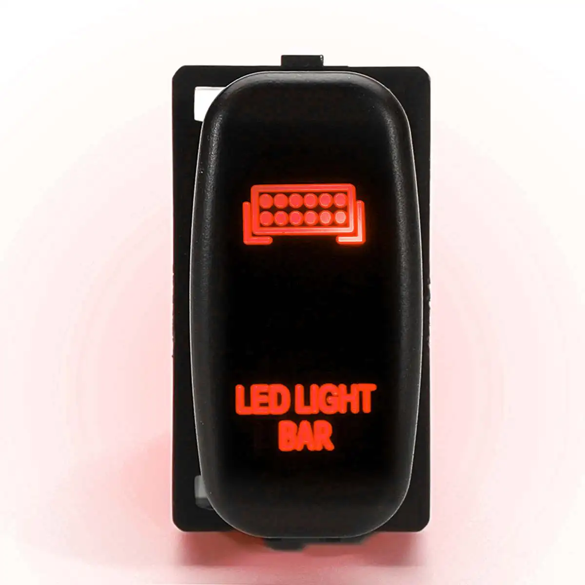 led 1 шт. 12 В красный/синий светодиодный световой бар точечный противотуманный задний световая кнопка включения переключатель Автомобильный светодиодный переключатель для Mitsubishi Pajero Trition envior - Цвет: led