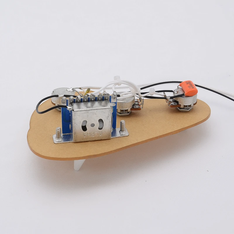 Electric Guitar Wiring Harness Prewired Kit 5 Way Toggle Switch 1 Volume 1 Tone