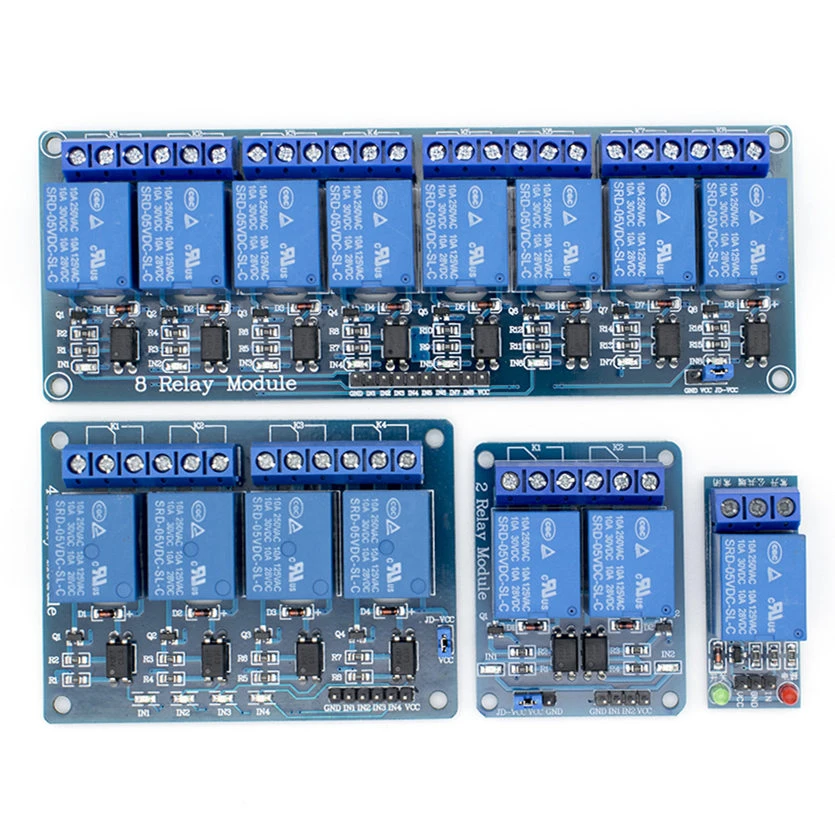 5v 1 2 4 8 Channel Relay Module With Optocoupler Relay Output X Way Relay Module For Arduino 1ch 2ch 4ch 8ch Relay Module Board Modulerelay Board 4 Channel Aliexpress
