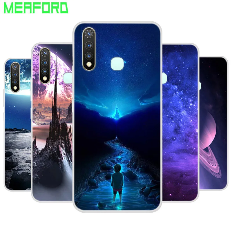 Силиконовый чехол для ALCATEL 1 S 2020 мягкая задняя крышка телефона с художественным