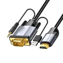 

HDMI-compatible to DVI Cable Male DVI-D Male Adapter Gold Plated 1080P 3.5mm for HDTV DVD Projector PlayStation 4 PS4/3 TV BOX