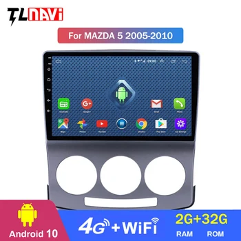 

4G LTE 2G RAM Android 10 Car Radio DVD Player for 1Mazda 5 2005-2010 GPS Glonass Navigation Audio Video SWC