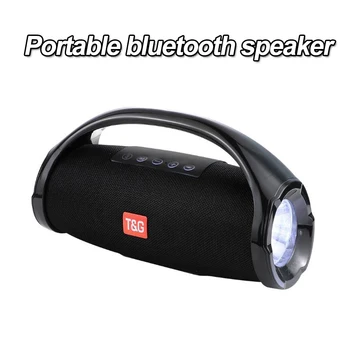 

LED flashlight bluetooth speaker portable stereo subwoofer dual diaphragm subwoofer audio system speaker Caixa de Som FM radio