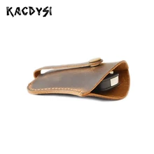 Crazy Horse кожа ретро унисекс автомобильный мужской держатель для ключей леди брелок простой органайзер для ключей популярный мешочек с брелоком сумка для монет кошелек