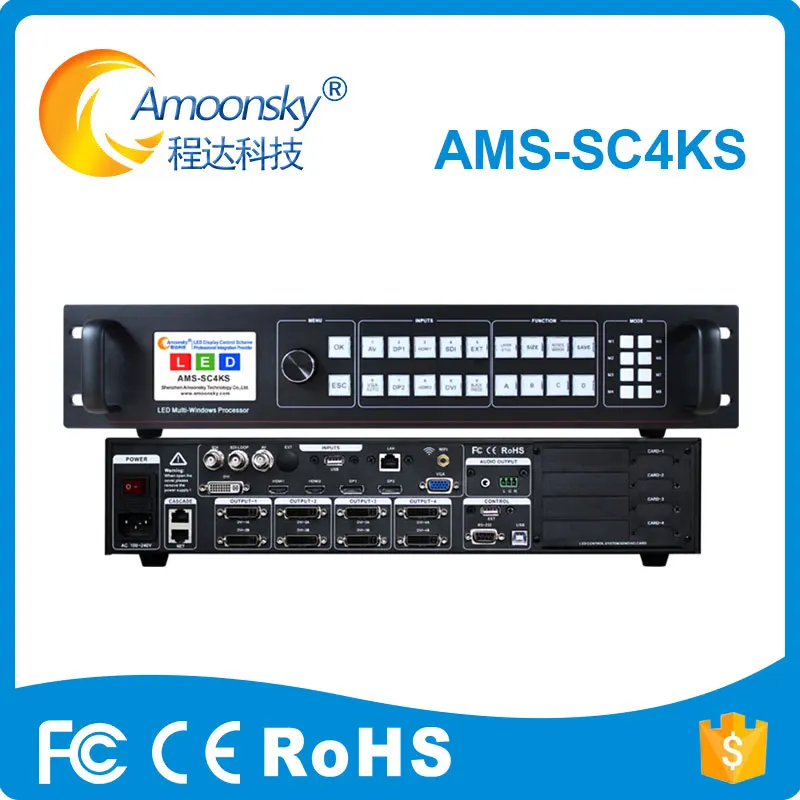 

SC4KS LED SDI Video splicer processor 4K 60Hz pole-definition Professionalvideo processor for esdlumen led screen outdoor music