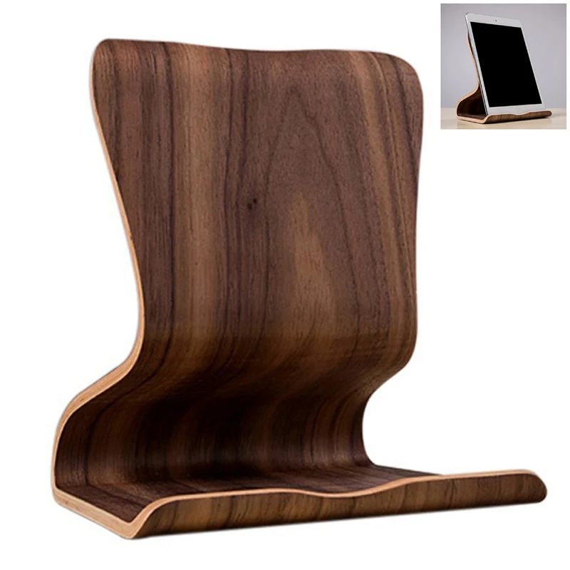  Universal Wood Tablet PC Stand Holder for Apple iPad Mini Air 2 3 4 iPhone 6 Samsung Galaxy 10.1 S5