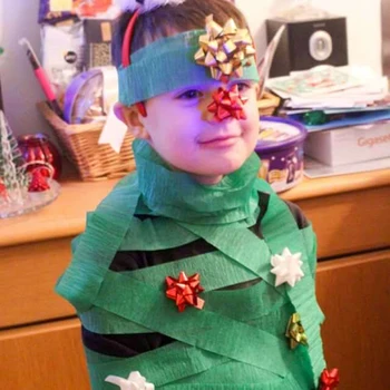 

Christmas Tree Game Paper Roll Layout Green Paper Roll 100M Cosplay Christmas Tree DIY Exquisite High Quality Home Decoration