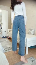 Vaqueros de cintura alta para mujer, Pantalones rectos de pierna ancha a la moda, holgados, cómodos, informales, ropa de mezclilla, pantalones bombachos
