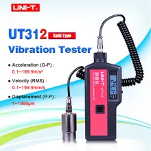 UNI-T UT312 Сплит-Тип Виброметр тестер вибрации ускорение/скорость/смещение измерения Удержание данных автоматическое выключение