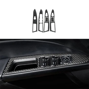 

YOLU Carbon Fiber Car Window key panel Stickers Protection Decal Vinyl Decoration Fit for Ford Mondeo Car Accessories