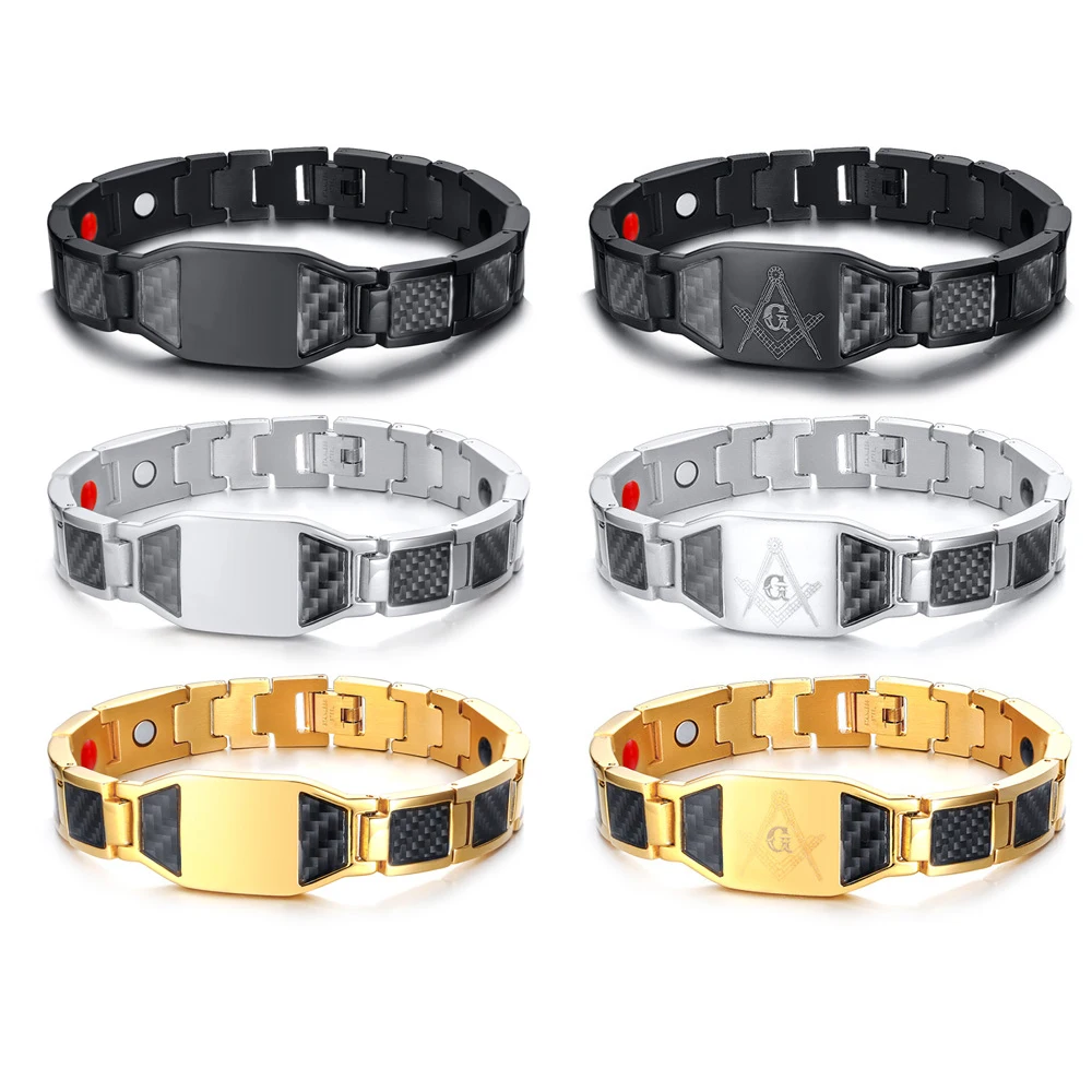 JHSL, черный, золотой, серебряный цвет, мужские браслеты, высокое качество, здоровый магнит, камень, нержавеющая сталь, вечерние, подарок